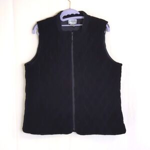 Chico's Travelers Vest Black Size 2